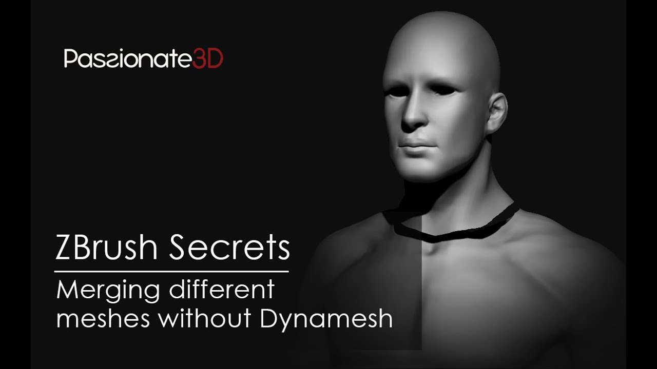 ZBrush Tips & Tricks : Merging Meshes Without Dynamesh