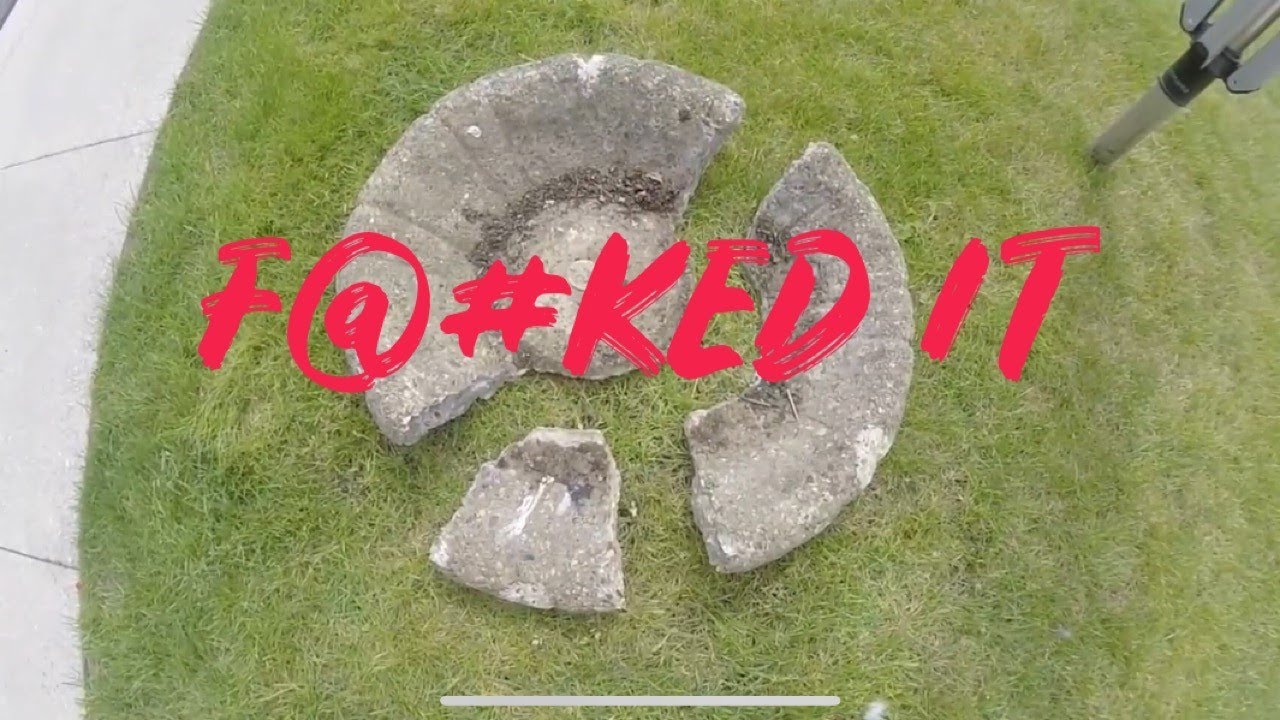 How to fix /repair concrete.  Easy DIY. Turn sound down. Sorry.