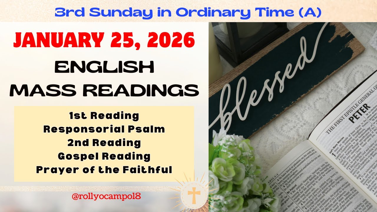 January 25, 2026 English Mass Readings | 3rd Sunday in Ordinary Time (A)