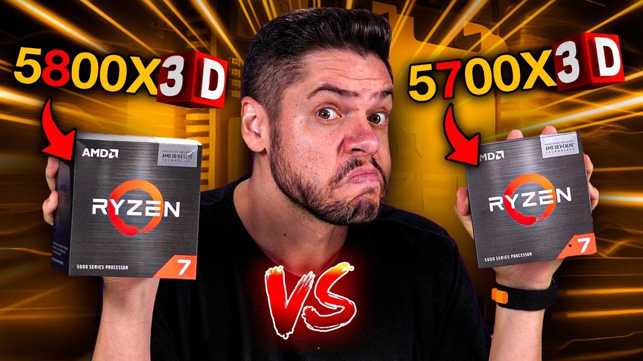 RYZEN 5700X3D vs 5800X3D: DESEMPENHO IGUAL? TESTES LADO a LADO em GAMES, CONSUMO E PREÇO, COMPENSA?