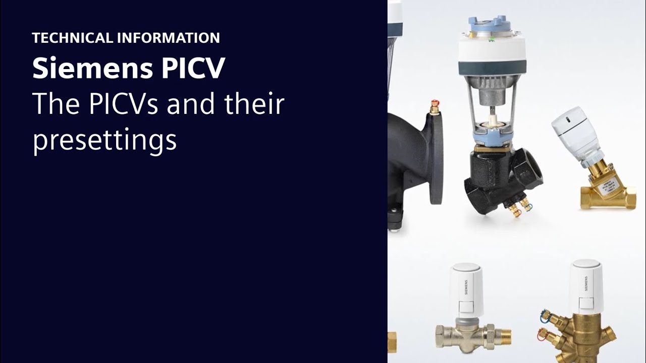 Siemens PICV – The PICVs and their presettings