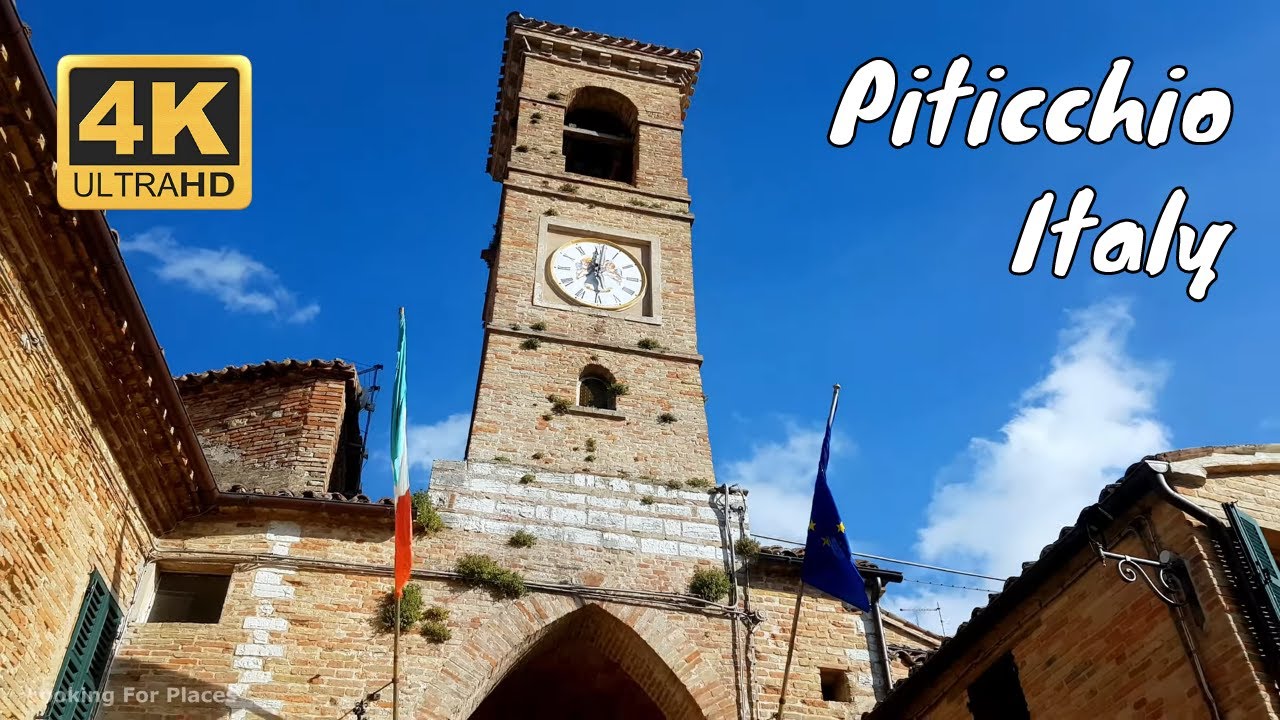 L'incantevole borgo di Piticchio - Ultra HD 4K ( Ancona Marche Italy )