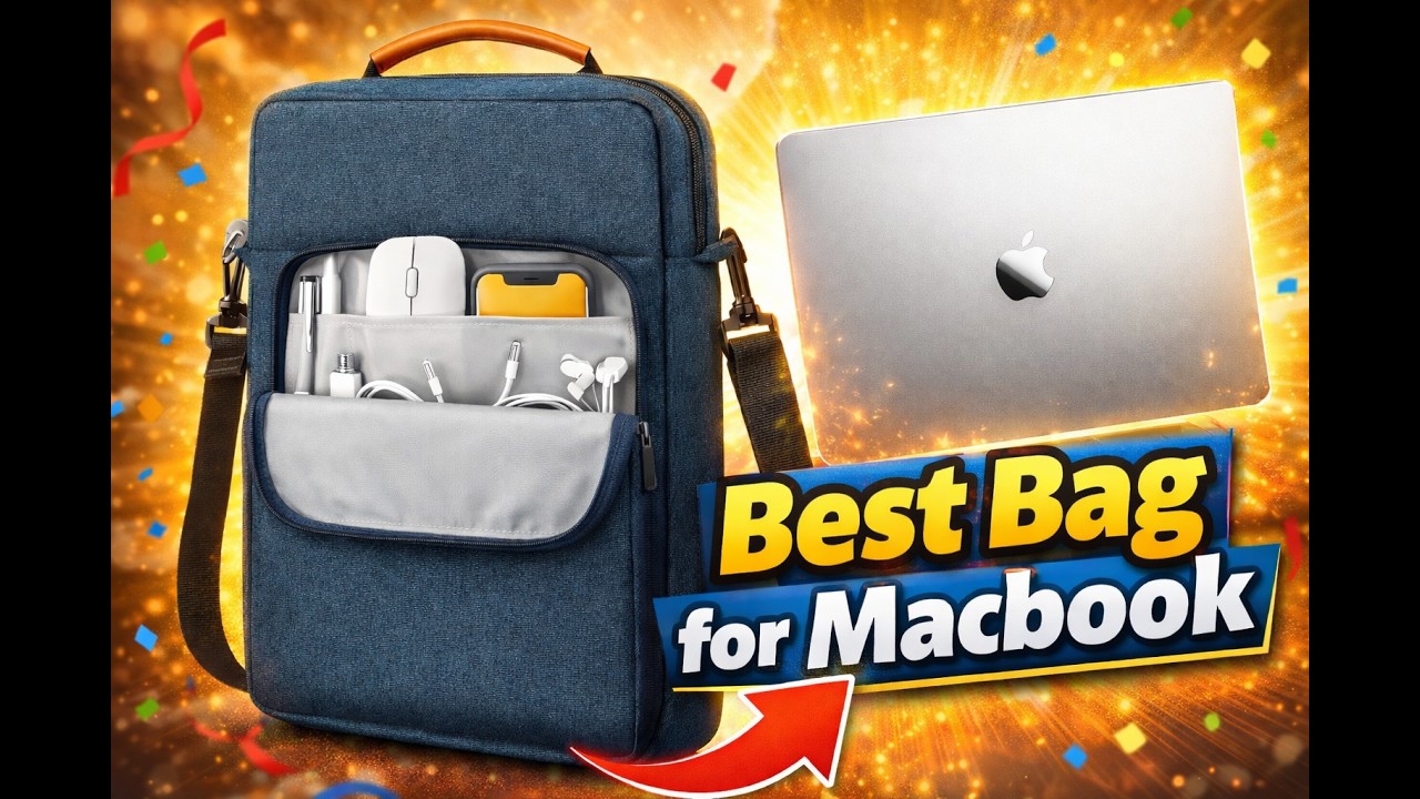Must Have Accessories For Macbook | Laptop Bag | iPad | Other Laptop | Swook 13 Sleeve Shoulder Bag