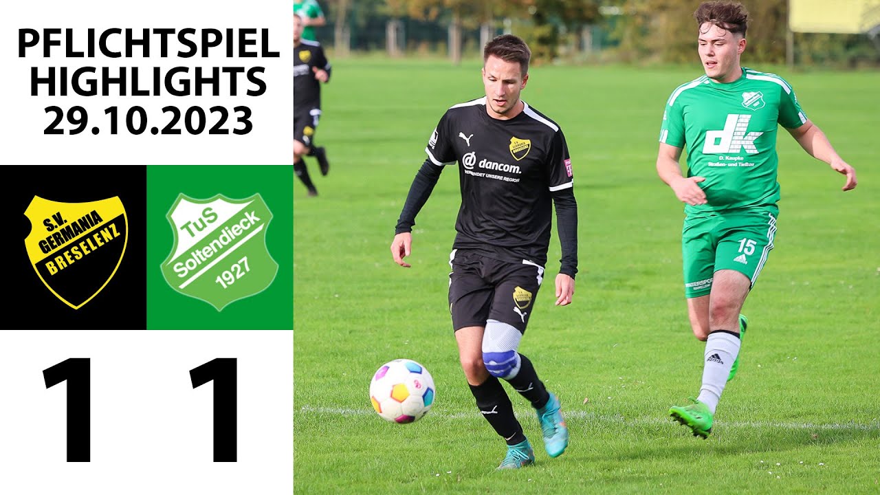 Duell in Breselenz endet mit Punkteteilung gegen SG Soltendieck 🤝⚽
