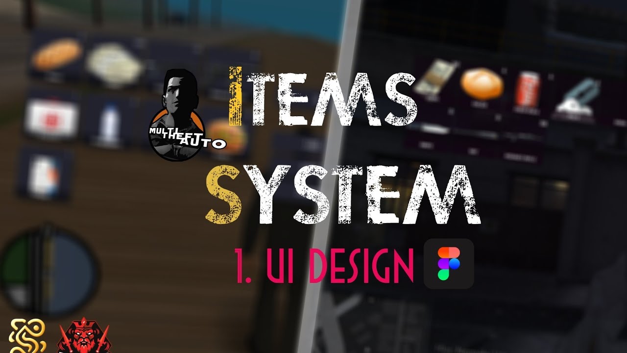 [ MTA SA ] ITEMS SYSTEM: INVENTORY. EP1: FIGMA UI DESIGN🔥🔥