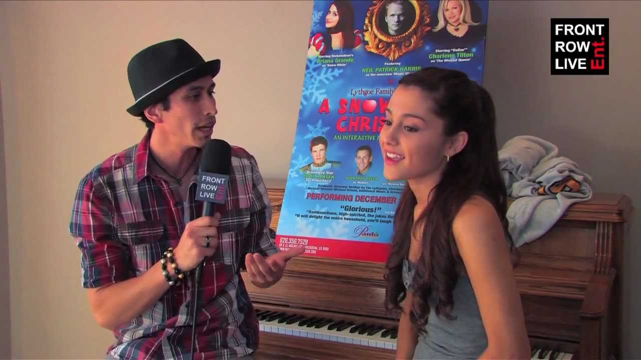 Ariana Grande talks Sam & Cat & 'A Snow White Christmas' w/ @RobertHerrera3