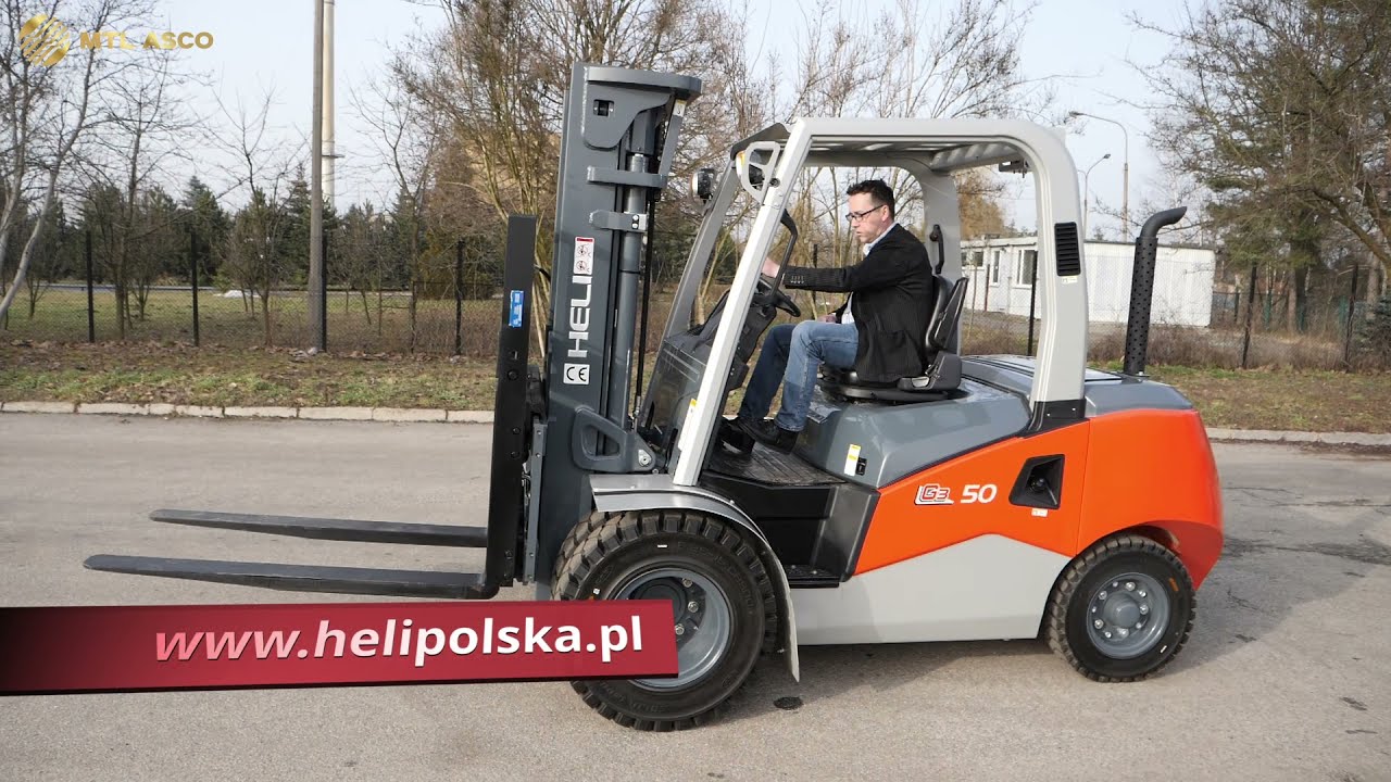 Spalinowy wózek widłowy HELI o udźwigu 5 ton CPCD50 serii G3