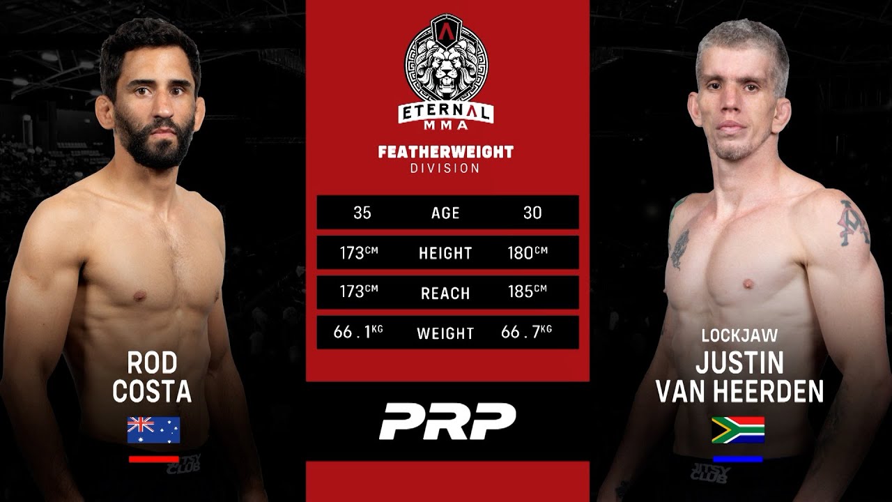 Eternal MMA 87: Rod Costa VS Justin Van Heerden | FULL FIGHT