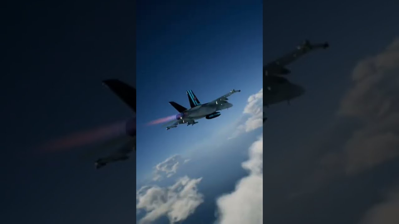 Top Gun Maverick F-18 in Ace Combat 7 PS5