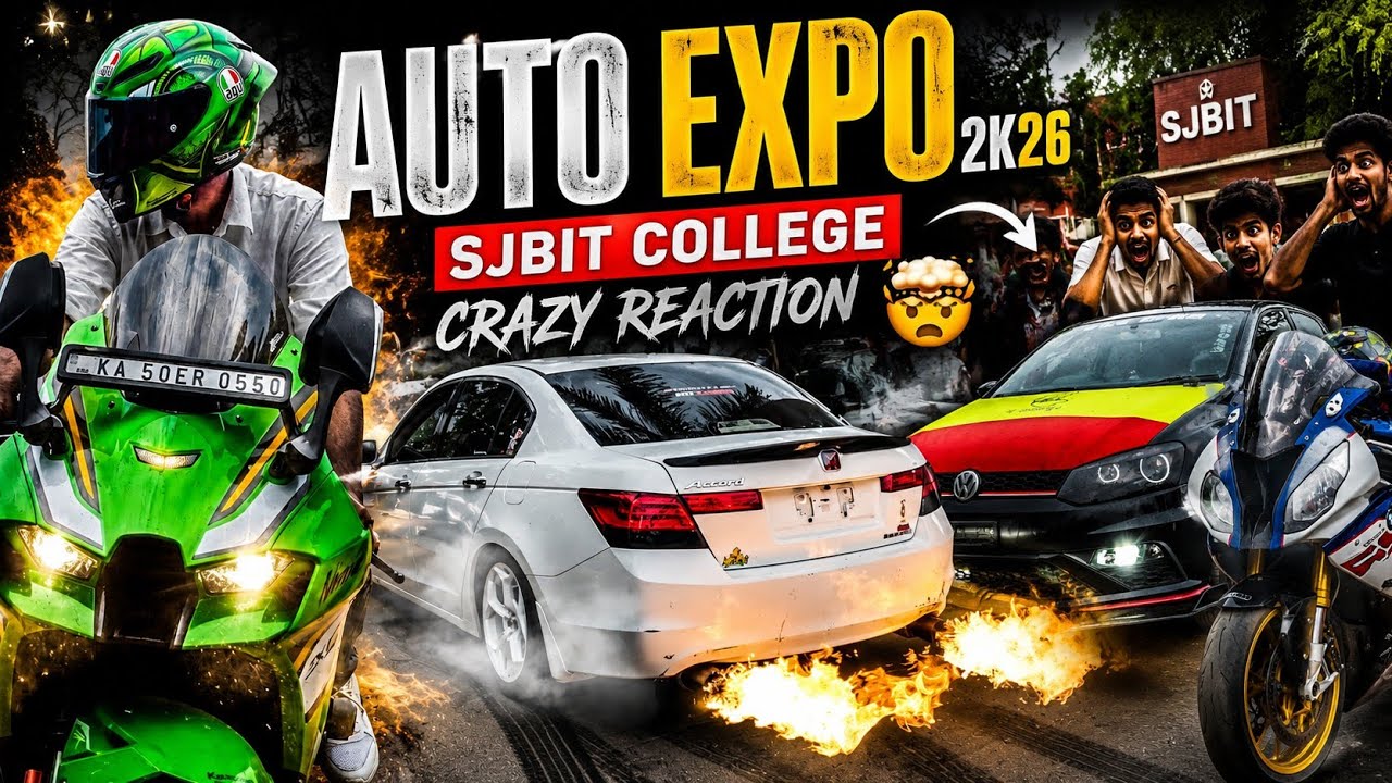 SJBIT COLLEGE AUTO_EXPO EVENT💥#college #drift #viral #autoexpo2026 #bangalore#trending #youtube 