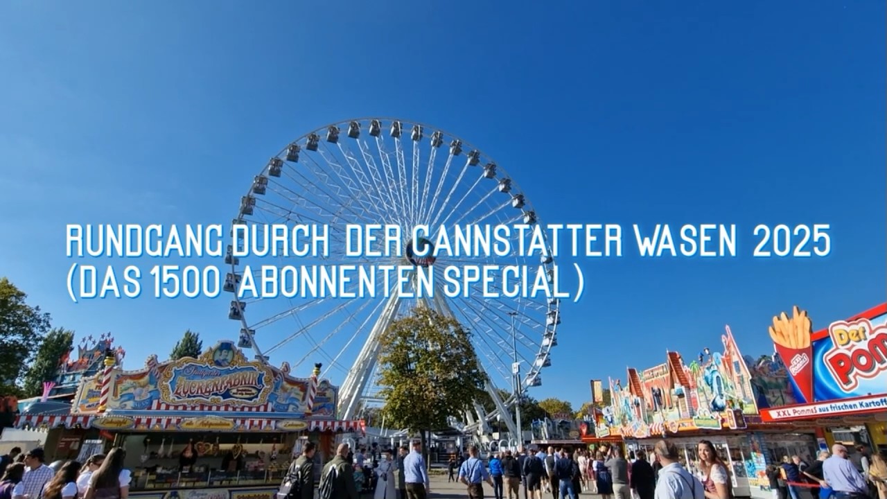 Rundgang durch der Cannstatter Wasen 2025 -2025- -Wasn- -Bad Cannstat- -1500 Abonnenten Special-