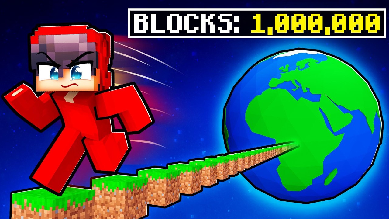Пройти 1 000 000 блоков в Minecraft!