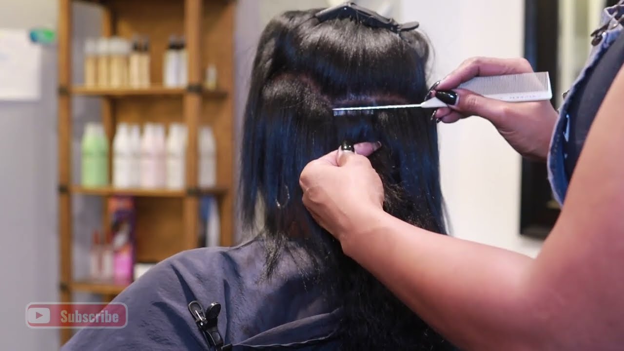 Tape Extensions on Fine Hair