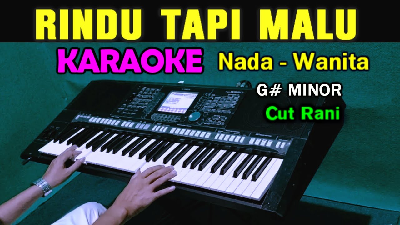 RINDU TAPI MALU -  Cut Rani | KARAOKE Nada Wanita