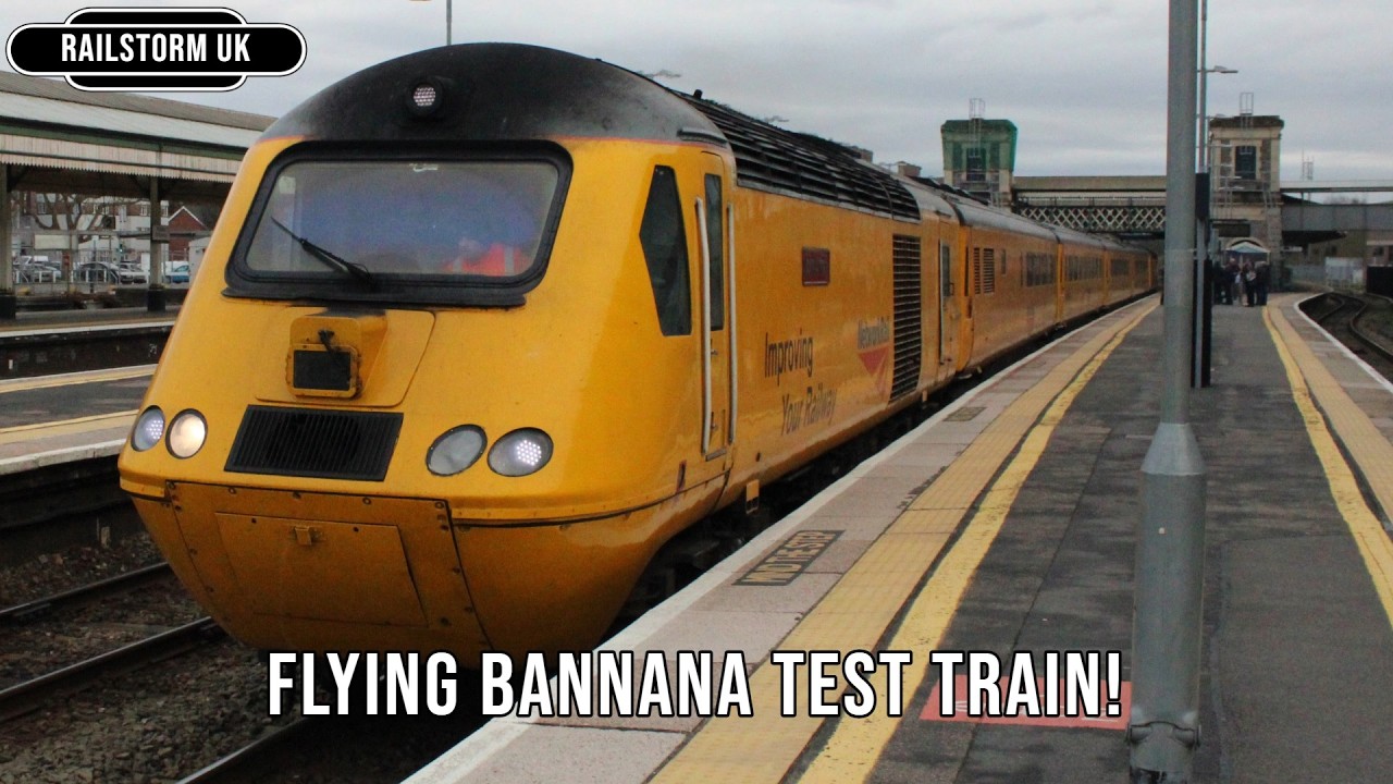 43062 & 43013 Flying Bannana Test Train at Exeter st Davids - 2026