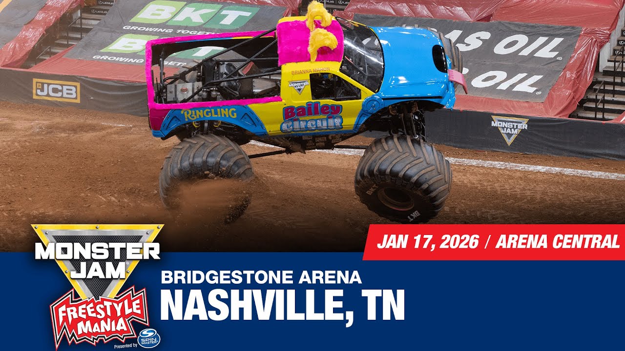 Monster Jam Freestyle Mania: Nashville, TN - 1 (Full Event) | Jan 17, 2026 | Arena Central