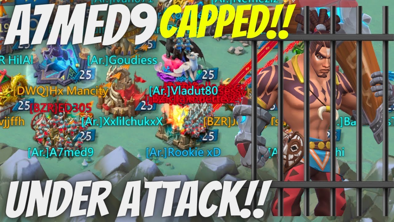 Lords Mobile - A7med9's is Capped and they Tried to BURN him