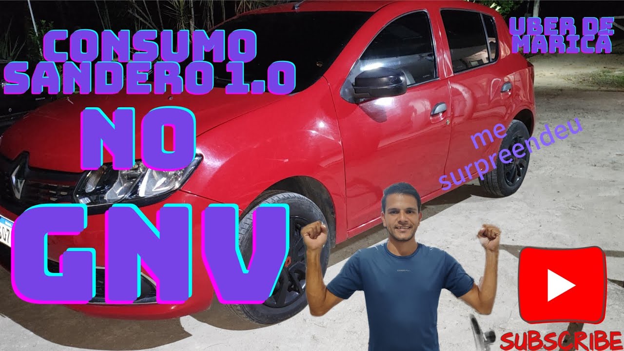 consumo Sandero 1.0 no GNV, (mostrando na prática) resultado muito bom.