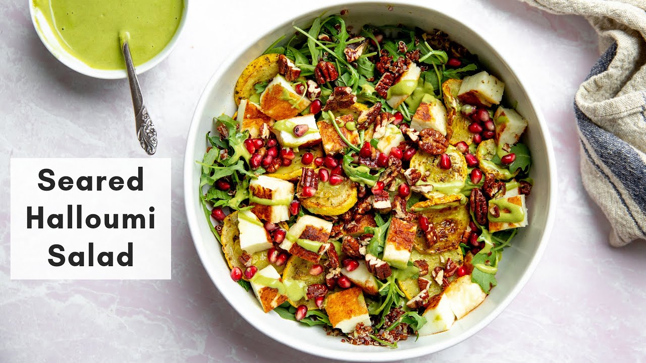 Best Pan Fried Halloumi Salad | From Scratch Fast