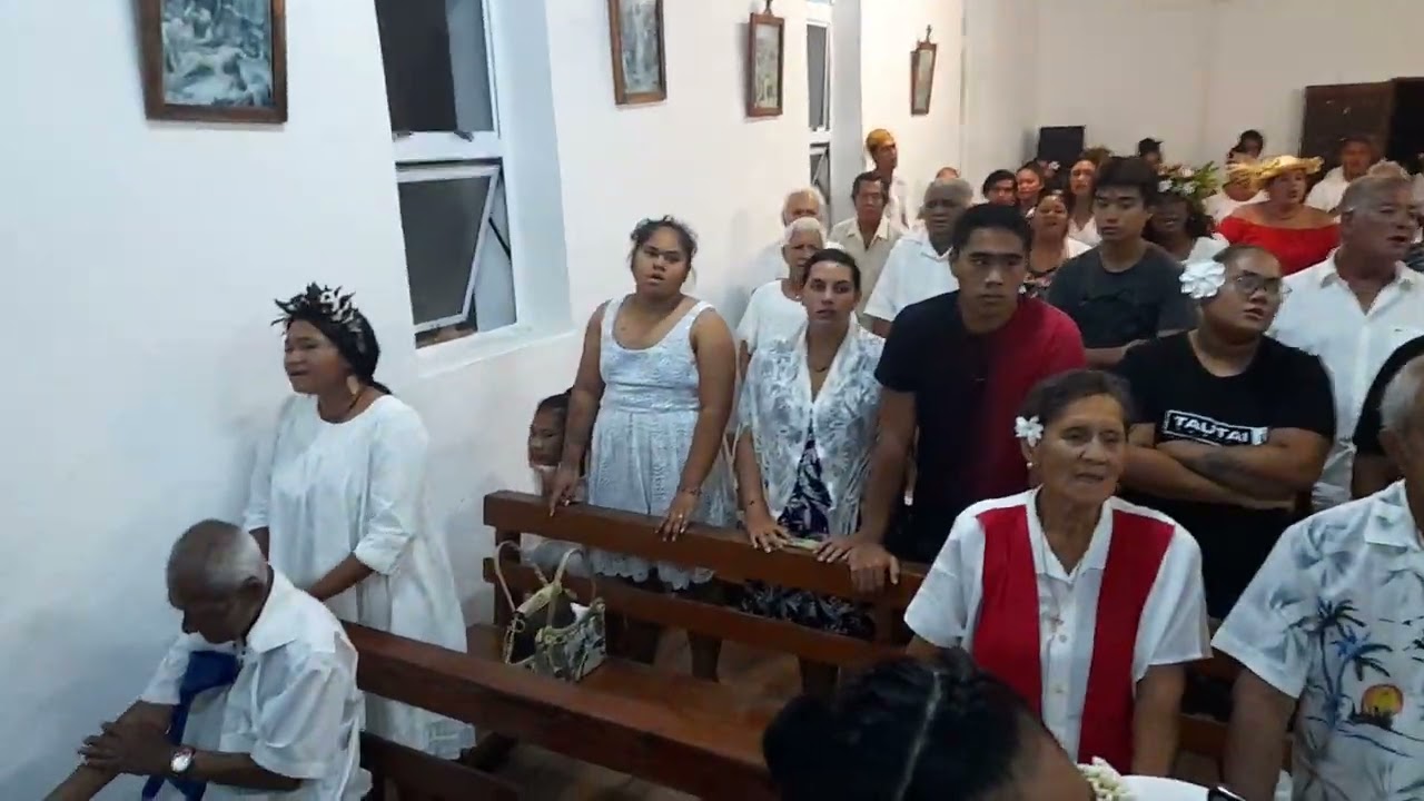 ❤E MO'A ❤MESSE SAMEDI 24/12/22❤CÉLÉBRER PAR PÈRE GILDAS EN PRÉSENCE DE ❤TIATONO ROBSON ❤HAO ❤