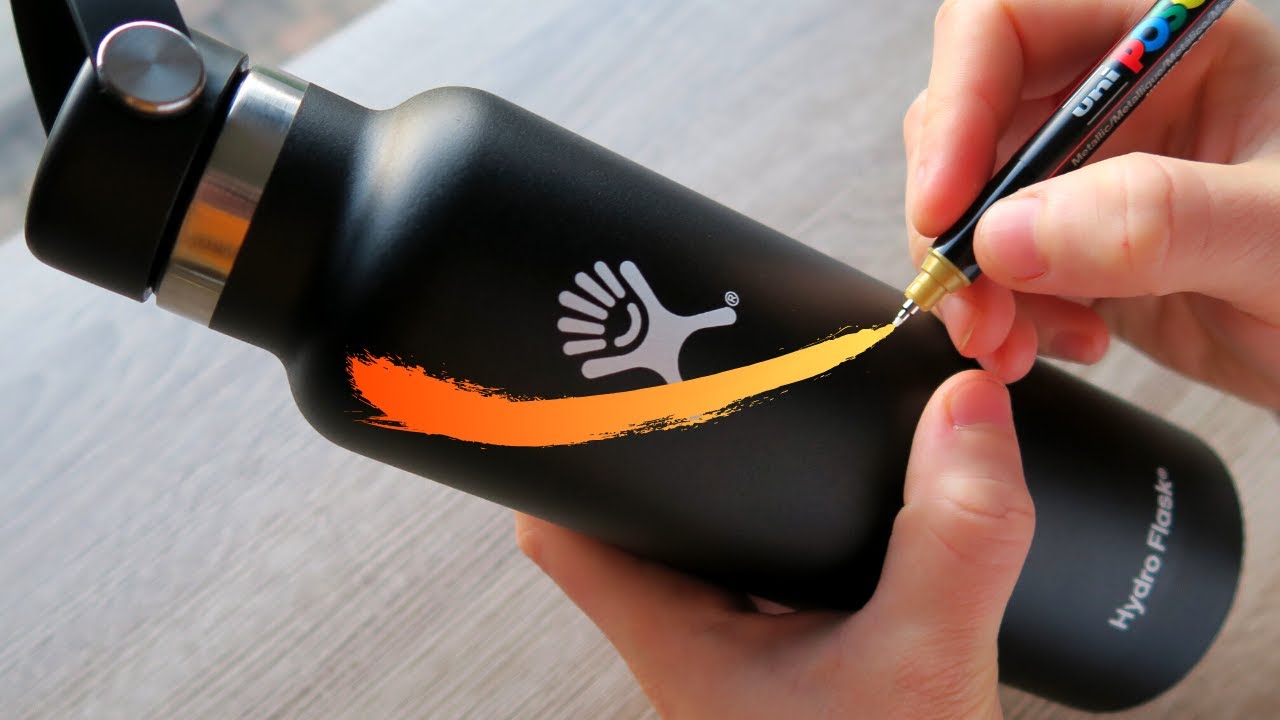 Custom DOODLE Hydro Flask !! ✨ (Shiny!)