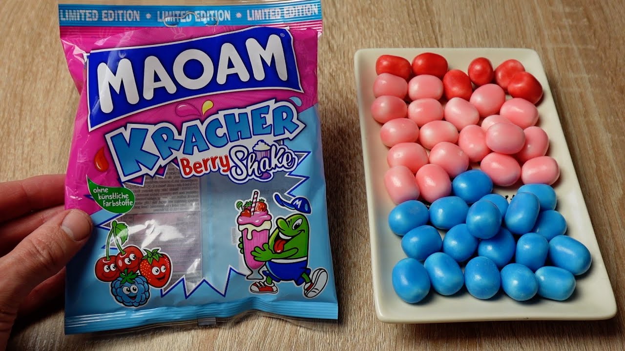 Maoam Kracher Berry Shake Limited Edition 😱 Welche Sorten gibt es und wie schmecken sie ?