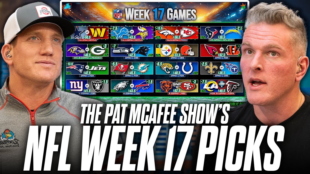 The Pat McAfee Show Picks For NFL's Christmas Day & Week 17 Games