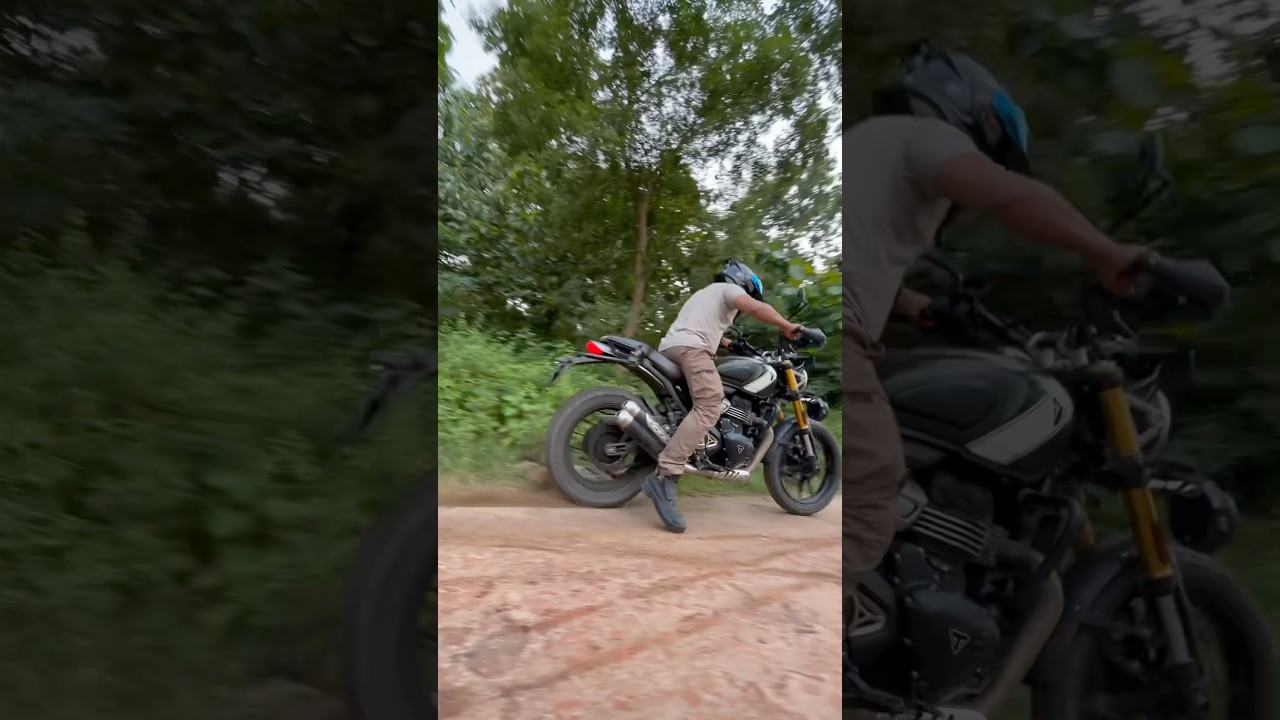 Triumph Scrambler 400x Traction Control Off #scrambler400x #triumph #offroad