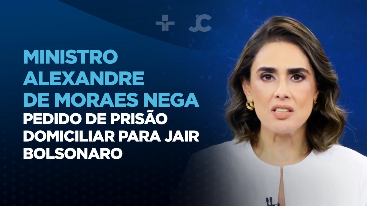 Ministro Alexandre de Moraes nega pedido de prisão domiciliar para Jair Bolsonaro