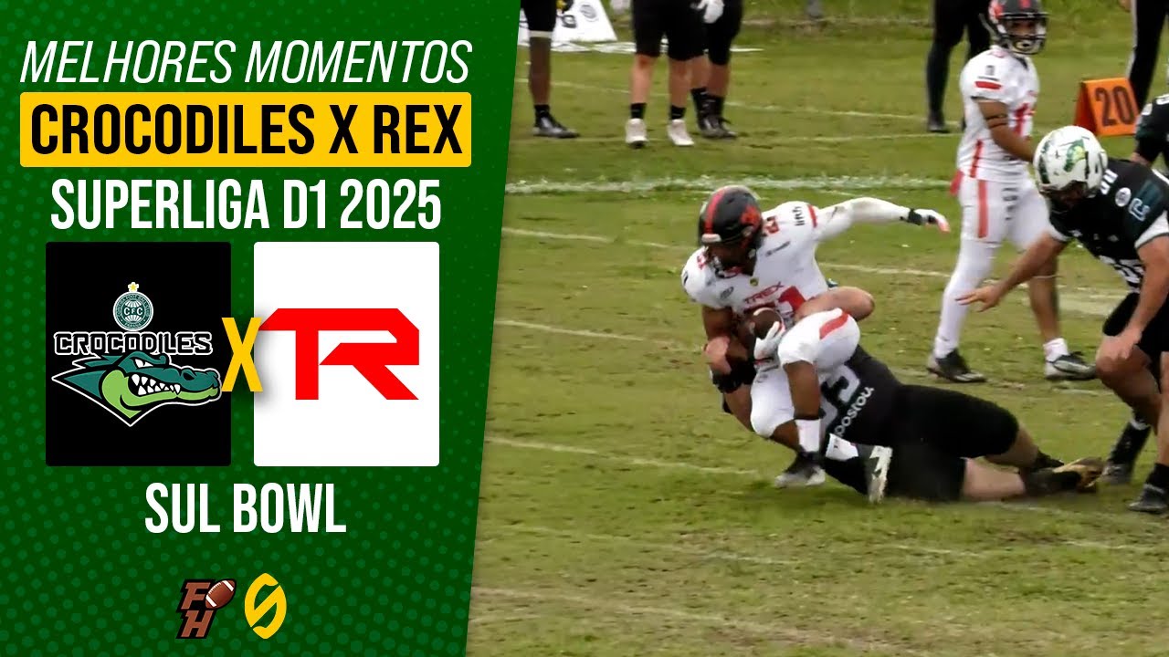 CORITIBA CROCODILES X T-REX | SUL BOWL | SUPERLIGA D1 2025 | Melhores Momentos
