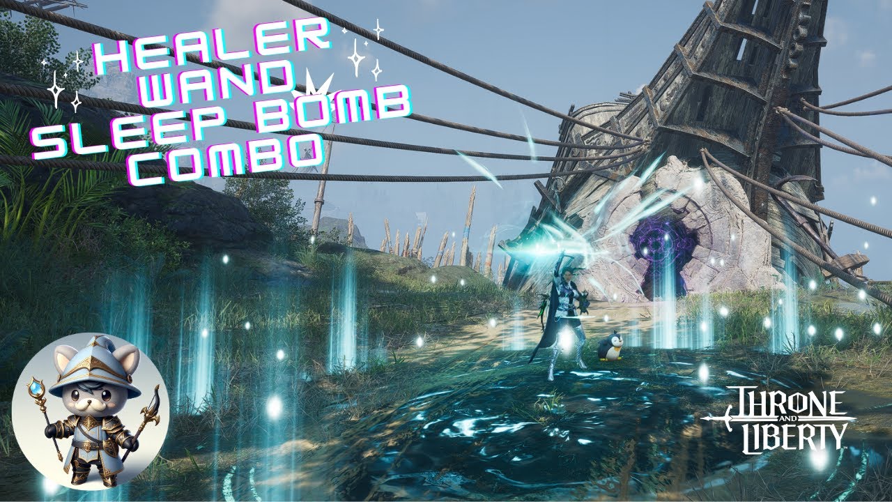 OUTDATED! NEW VIDEO IN BIO!! Wand SLEEP BOMB Combo! Best Wand PvE/PvP Combo! Throne & Liberty