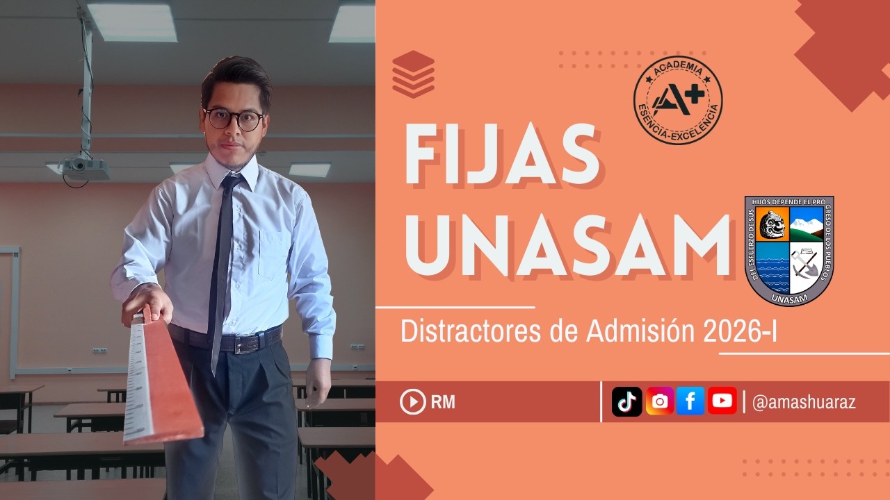 🔴 EN VIVO UNASAM 2026-I | Razonamiento Matemático + Desafíos y Distractores | Jhames Huamán 🎯