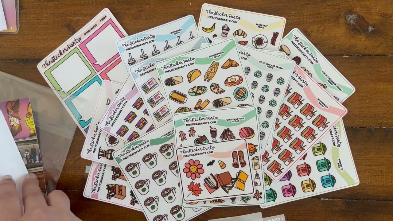 Sticker Haul September 2024 part 3 ft. The Sticker Party, @scribbleprintsco and Pink Planner Shop