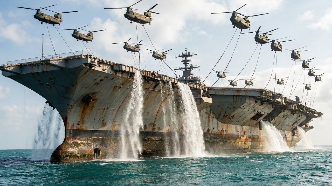 How to Salvage an Aircraft Carrier? Inside the Drydock: Extreme Power Washing the USS Enterprise