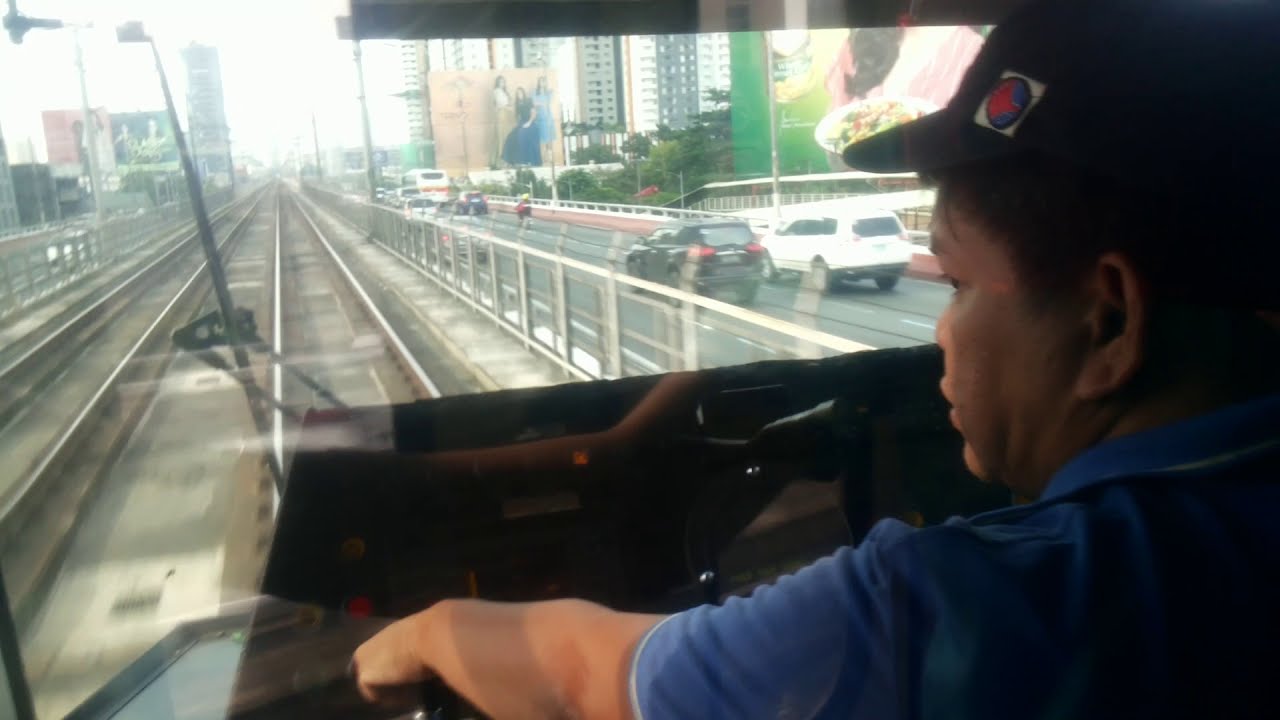 MRT-3 Front Cab View Ride From Quezon Avenue To North Avenue