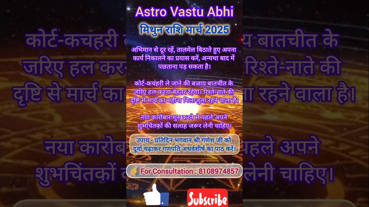 Monthly Horoscope | राशिफल | March 2025 | #monthlyhoroscope #weeklyhoroscope #rashiphal