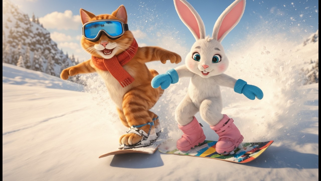 Ginger Cat Hero Saves Baby Dog ❄️ | Heartwarming Cat Story | AI Cat Animation Short Film