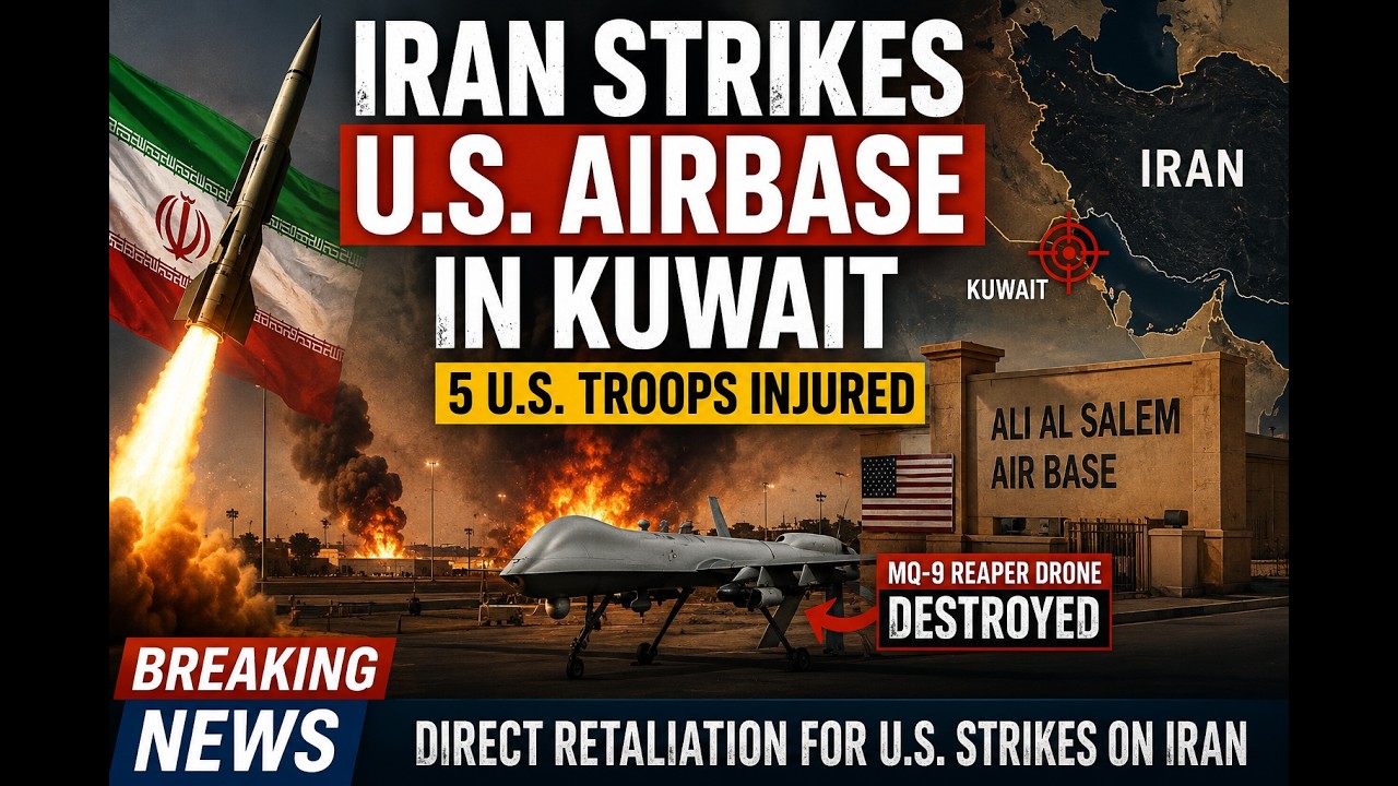Iran Reportedly Strikes U.S. Airbase in Kuwait Amid Rising Regional Tensions #usiranwar