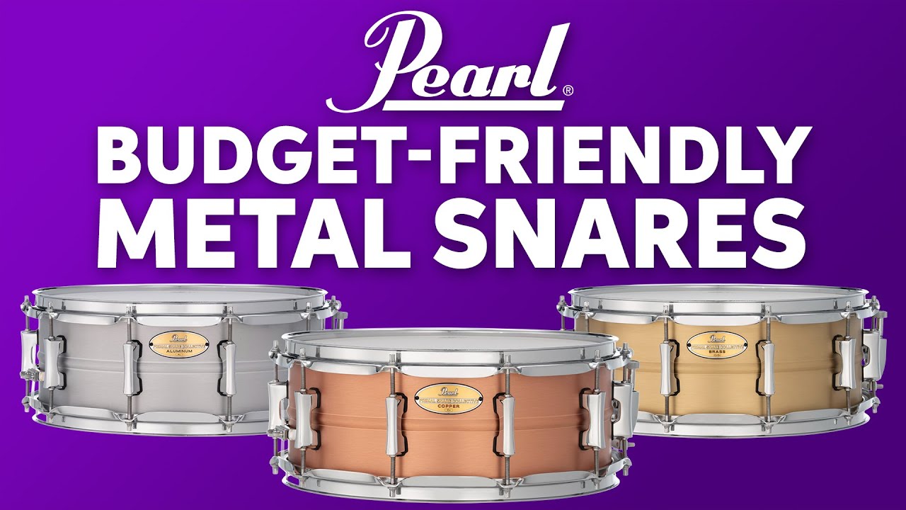 Pearl Primal Snare Drums | Budget-friendly Metal Snares