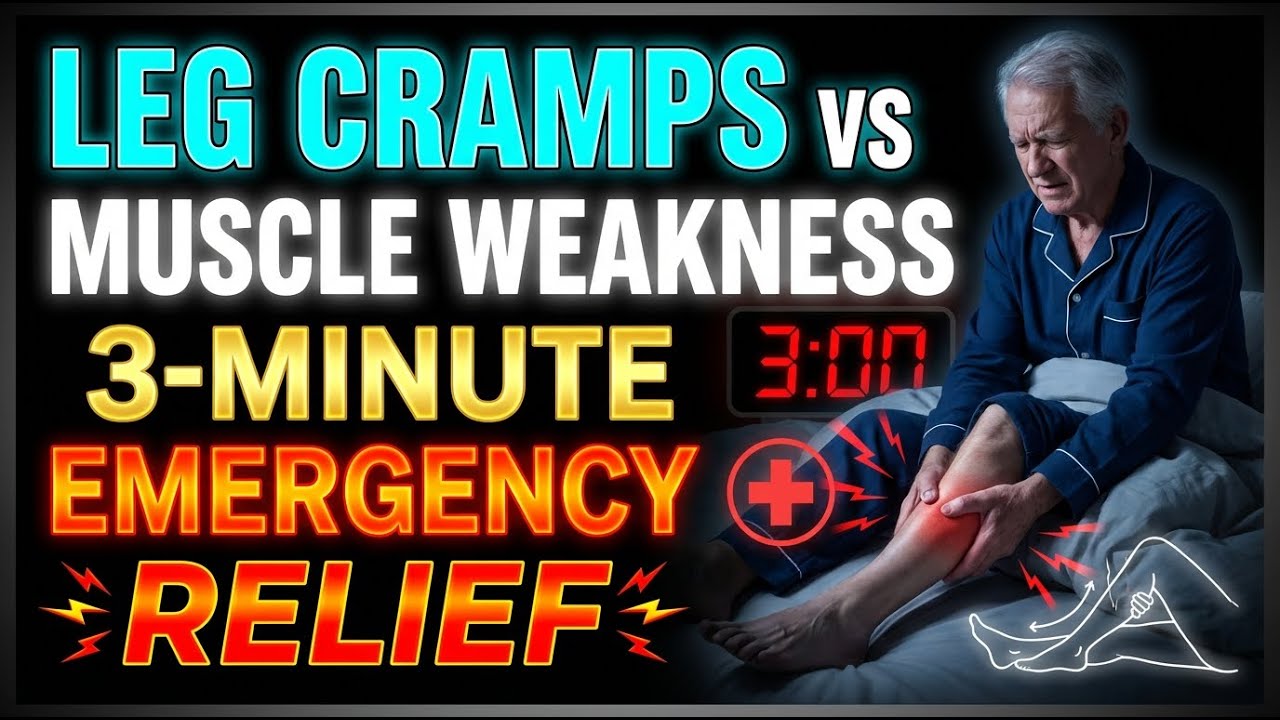 Leg Cramps vs Muscle Weakness — 3 Minute Emergency Relief for Nighttime Pain