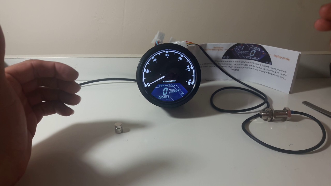 Painel Universal Para Motos Em Lcd Digital 12000 Rpm