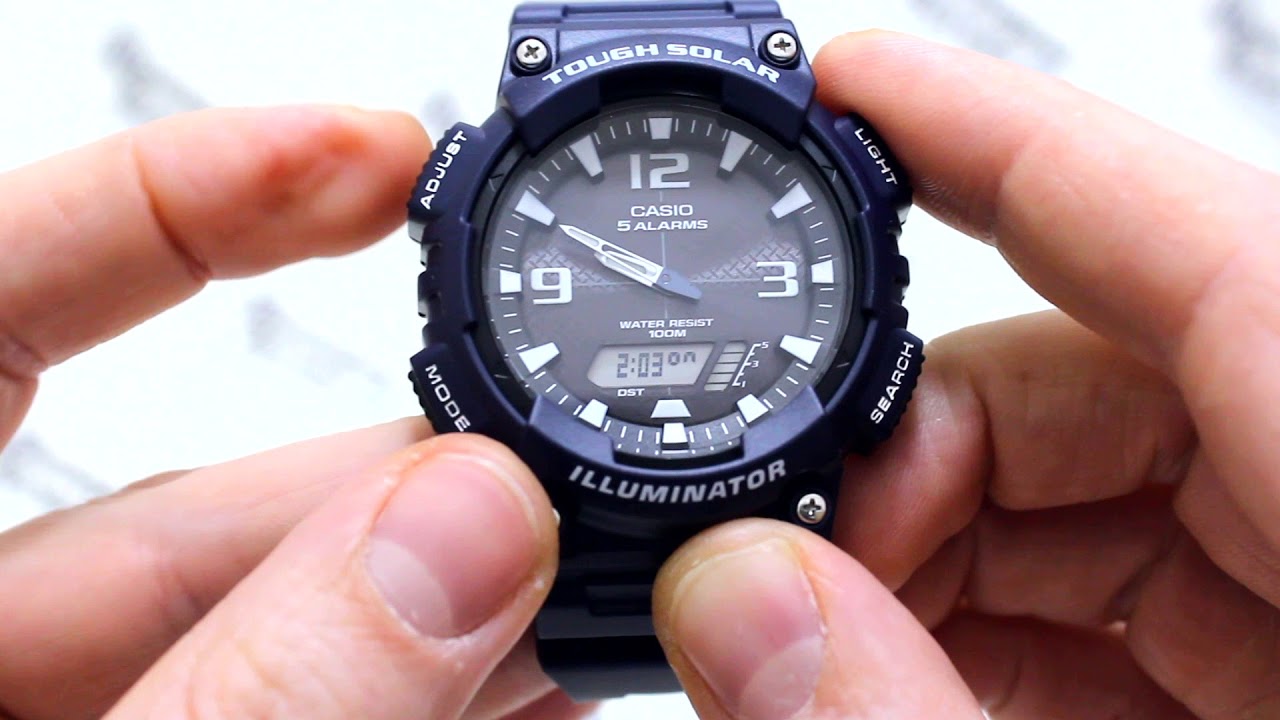Часы Casio Illuminator AQ-S810W-2A2 - Инструкция, как настроить от PresidentWatches.Ru
