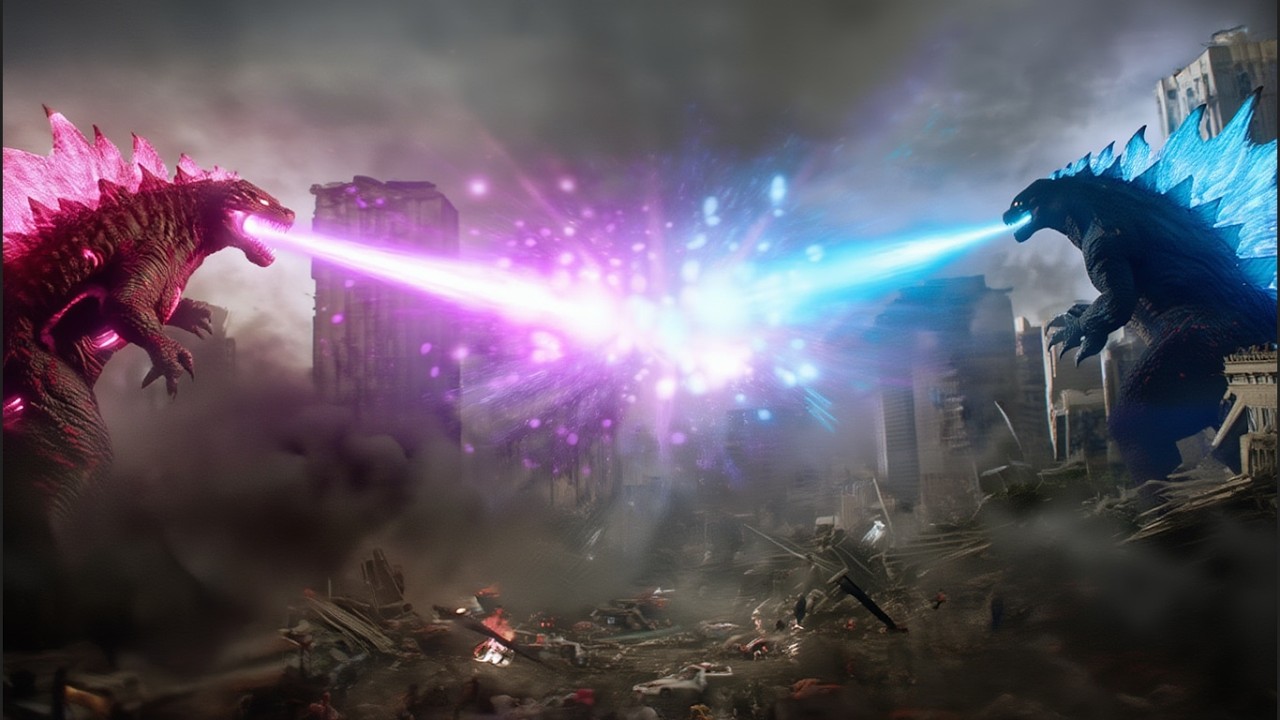 evolved godzilla vs godzilla 2014 (part 1)