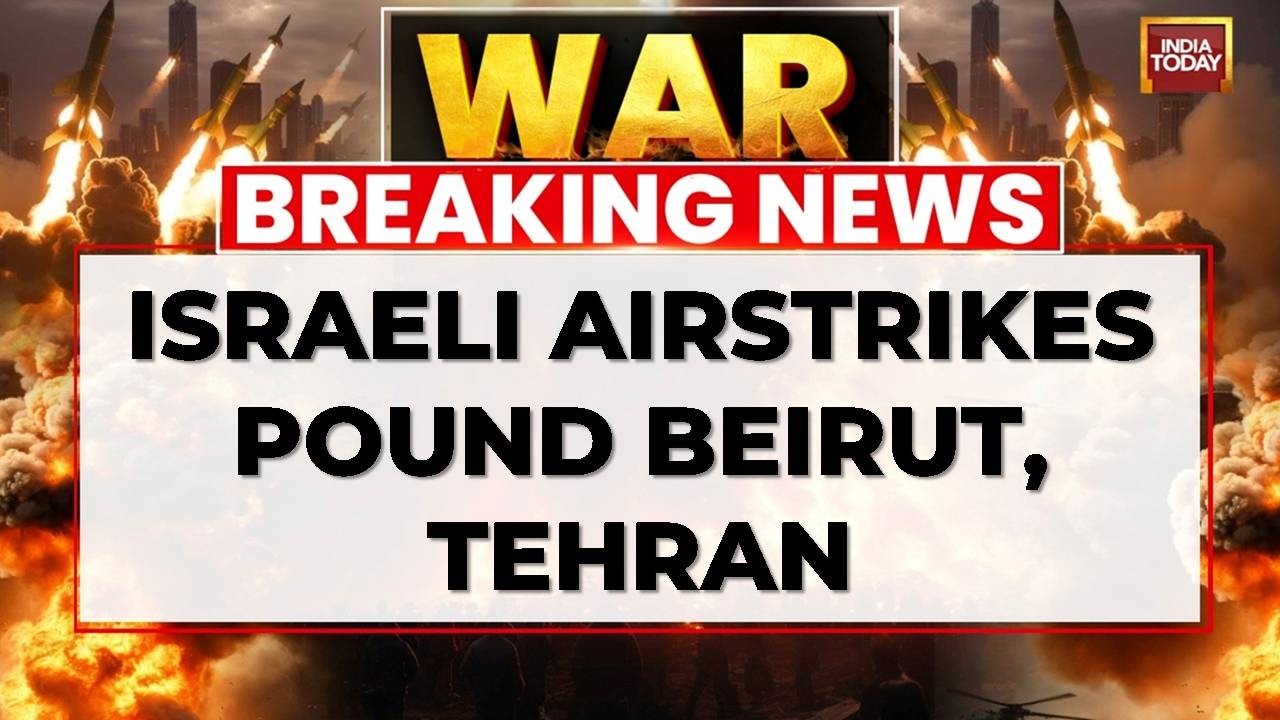 Israeli Strikes Hit Iran & Lebanon; Iranian Drone Carrier Attacked At Sea | Israel-Iran War