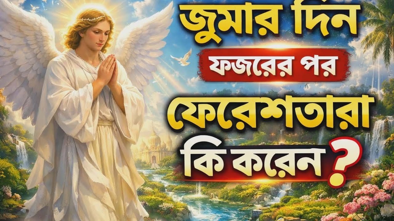 জুমার দিন ফজরের পর ফেরেশতারা কি করেন? কেন তারা ভয়ে থাকেন? the angel story | Story of islamer alo