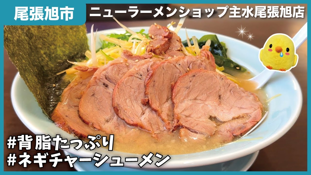 【尾張旭ラーメン】大盛りネギチャーシューメンに、マンガ盛りライスで優勝。｜ニューラーメンショップ主水尾張旭店【とちカツTV】
