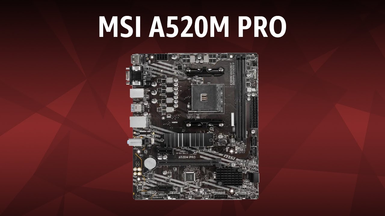 Материнская плата MSI A520M PRO