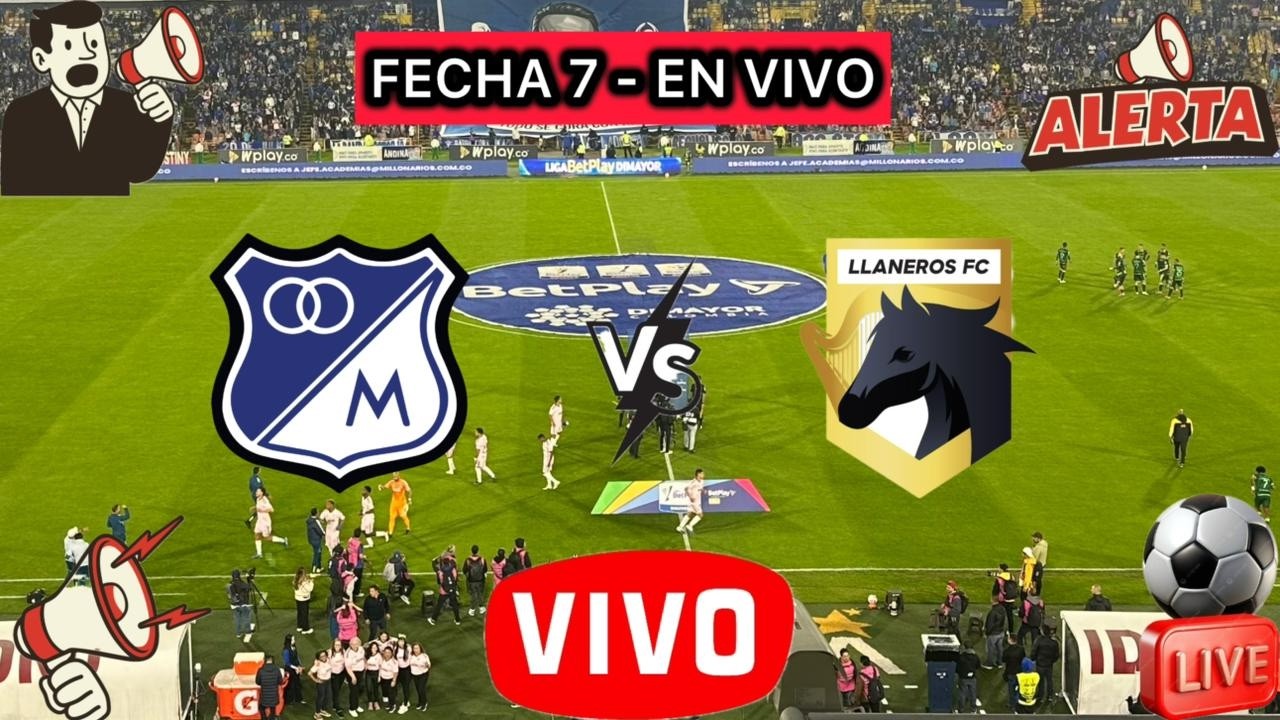 🔴MILLONARIOS VS LLANEROS - EN VIVO - FECHA 7 - LIGA BETPLAY