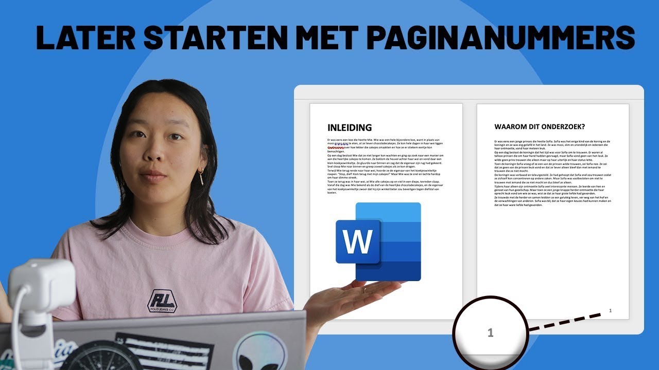 Paginanummers later beginnen in Word - 𝐇𝐨𝐞 𝐬𝐭𝐞𝐥 𝐣𝐞 𝐝𝐢𝐭 𝐢𝐧?