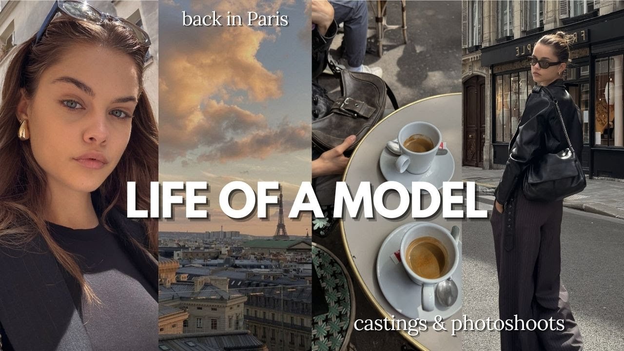 life of a model in PARIS 🇫🇷🥐 photoshoots, castings, the best croissants & coffee